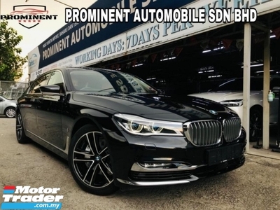 2018 BMW 7 SERIES 740LE WTY 2025 2018, CRYSTAL BLACK IN COLOR,PANAROMIC ROOF,REAR ENTERTAINMENT,POWER BOOT, 1VIP OWNER