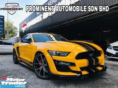2018 FORD MUSTANG GT 2.3 WTY 2023,CRYSTAL YELLOW IN COLOUR,REVERSE CAMERA,FULL LEATHER SEAT,GT STEERING, 1 DATO OWNER