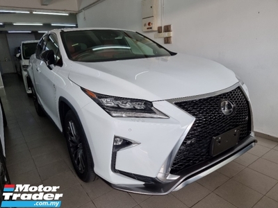 2018 LEXUS RX300 2.0 F Sport Sunroof 3 LED Red Leather Interior High Grade Condition car Keyless Camera Power boot Un
