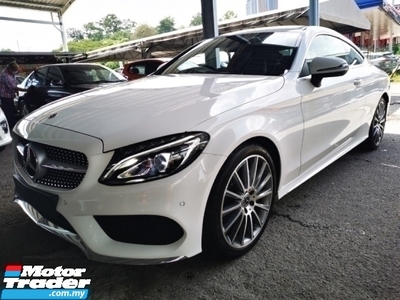 2018 MERCEDES-BENZ C-CLASS C200 AMG COUPE UNREG.PAN ROOF.LED DAYLIGHT.REVERSE CAM.BUCKET SEAT.SPORT MODE N ETC.FREE WARRANTY