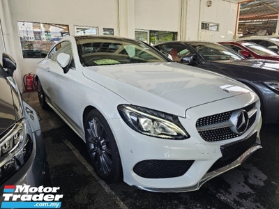 2018 MERCEDES-BENZ C-CLASS C200 Coupe 2.0 AMG Panoramic roof Reverse Camera Power boot Unregistered