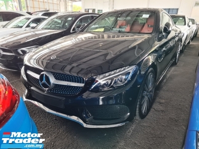2018 MERCEDES-BENZ C-CLASS C300 2.0 AMG LINE COUPE BURMESTER SOUND PANORAMIC ROOF RED INTERIOR UK UNREG 2 YEARS WARRANTY