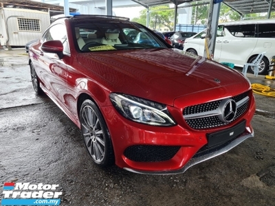 2018 MERCEDES-BENZ C-CLASS C300 2.0 AMG LINE PREMIUM COUPE PANORAMIC ROOF INC SST 2 YEARS WARRANTY UK UNREG