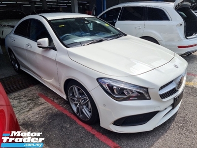 2018 MERCEDES-BENZ CLA 180 AMG Japan Specs Reverse Camera Dynamic Drive Select Power seats Paddle Shifters Unregistered