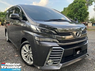 2018 TOYOTA VELLFIRE 2.5 Z G EDITION (LOW MILLEAGE NICE NUMBER 47)