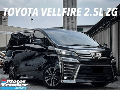 2018 TOYOTA VELLFIRE 2.5 Z G EDITION ZG SUNROOF, LIKE NEW, MUST VIEW