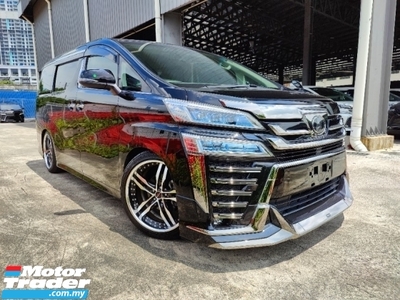 2018 TOYOTA VELLFIRE 2.5 ZG 3 LED FRONT MODELLISTA 13K MILEAGE 20/RIM