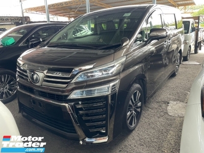 2018 TOYOTA VELLFIRE 2.5 ZG JBL SOUND SYSTEM BSM 360 CAM POWER BOOT NAPPA LEATHER ELECTRIC MEMORY SEATS
