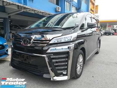 2018 TOYOTA VELLFIRE 2.5 ZG Pilot Seat YEAR MADE 2018 NEW FACELIFT No Processing Fee ((( 5 Yrs Warranty )))