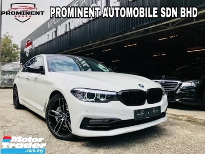 2019 BMW 5 SERIES 530E M-SPORT WTY 2026 2019,CRYSTAL WHITE REVERSE CAMERA,POWER BOOT, LEATHER SEATS, 1 DATO OWNER