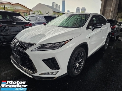 2019 LEXUS RX 300 F Sport 3 LED Red Leather Seats Japan High Grade 4.5 Car 5 Years Warranty Poeer boot HUD Unreg