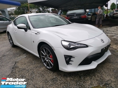 2019 TOYOTA 86 2.0 GT (AUTO) COUPE 5 YEAR WARRANTY