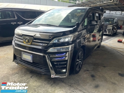2019 TOYOTA VELLFIRE 2.5 ZG SUNROOF MOONROOF 3LED HEADLAMPS POWER BOOT 2 POWER DOOR PILOT LEATHER ELECTRIC MEMORY SEATS