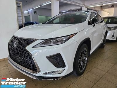 2020 LEXUS RX300 2.0 F Sport Package Panoramic Roof 3 LED Facelift Power boot Memory seats High Specs Unregistered
