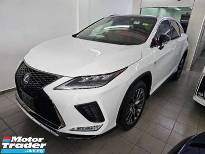 2020 LEXUS RX300 2.0 F Sport Package Panoramic Roof 3 LED Facelift Power boot Memory seats High Specs Unregistered