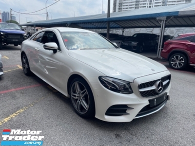 2020 MERCEDES-BENZ E-CLASS Unreg Mercedes Benz E300 2.0 Coupe AMG Sport LED Light Multi Function Steering Rear Cam Paddle Shift