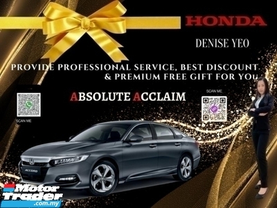 2022 HONDA ACCORD Be A Proud Owner Of A Quality HONDA Car Get Great Cash Rebates Exclusive Free Gifts Up To RM9,7590