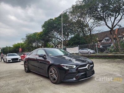Recon 2019 Mercedes-Benz CLA250 2.0 4MATIC Coupe - Japan - Grade 5A - Black / White - FULL SPEC -Panoramic Roof, 360 Camera, Head Up Display - Cars for sale