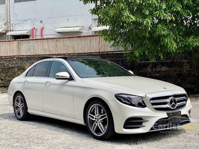 Recon 2018 Mercedes-Benz E250 2.0 AMG Full Spec Multibeam Burmester HUD 360Cam Panoramic Roof Like New Car - Cars for sale