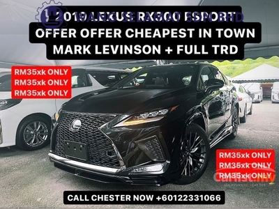 Recon 2019/20/21 Lexus RX300 2.0 F Sport + luxury //TRD BODYKIT //MARK LEVINSON// FULL SPEC 50 units available - Cars for sale