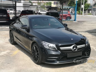 Recon 2019 Mercedes-Benz C43 AMG 3.0 PREMIUM PLUS Coupe, UK SPEC, 360 CAMERA, KEYLESS PUSH START, PANORAMIC ROOF, SPORT EXHAUST SYSTEM, BURMESTER SOUND - Cars for sale