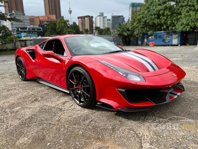 Recon Brand New Car ONLY 568 MILES / 2018 Ferrari 488 Pista 3.9 Coupe/ CARBON RIM VALUE RM 200K / FRONT CAMERA AND REVERSE CAM/ Rosso Corsa Brake Callipers - Cars for sale