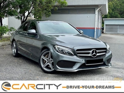 Used OTR HARGA 2018 Mercedes-Benz C250 2.0 AMG Line Sedan LOCAL AMG HARGA ON THE ROAD + NO PROCESSING PANAROMIC ROOF BURMESTER SURROUND COME WITH WARRANTY - Cars for sale