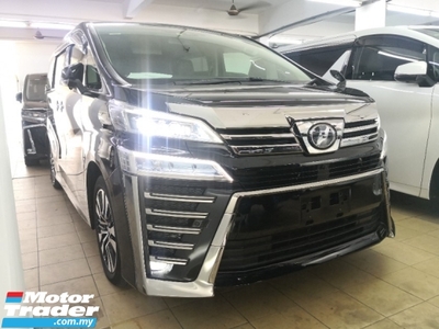 2019 TOYOTA VELLFIRE 2.5 ZG Pilot Leather YEAR MADE 2019 Unreg New Facelift Grade4 No Processing ((( 5 Yrs Warranty )))