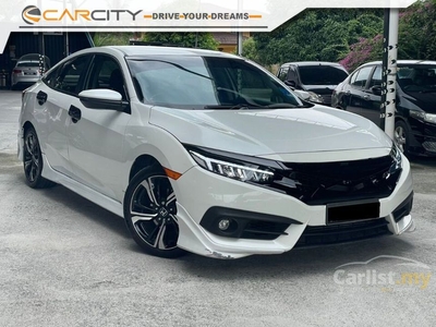 Used OTR PRICE 2017 Honda Civic 1.5 TC VTEC Premium Sedan FULL SPEC WITH LEATHER SEAT MODIFIED MONSTER FRONT GRILL ELECTRONIC SEAT REVERSE CAMERA - Cars for sale