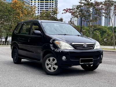 Toyota AVANZA 1.5 G (A) One Owner / MPV 1.3