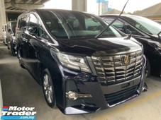 2016 toyota alphard 2.5 type black package alcantara leather power boot 7 seaters 3 years warranty unregistered