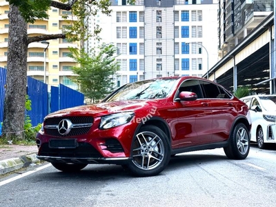 RED SEAT 2018 Mercedes Benz GLC250 COUPE AMG 2.0