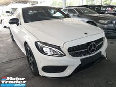2018 mercedes-benz c-class c200 2.0 amg coupe panoramic roof inc sst 2 years warranty uk unreg