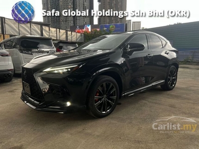 Recon 2022 Lexus NX350 2.4 F Sport TURBO (CHEAPEST PRICE IN TOWN) TRD BODYKIT /PANAROMIC ROOF /360 CAMERA /RED INTERIOR /HUD /BSM /LKA /FULL LEATHER SEATS - Cars for sale