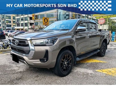Used 2021 TOYOTA HILUX 2.4 G VNT (A) 4X4 PICK UP / DIESEL / FULL SERVICE / UNDER WARRANTY / TIPTOP / FULL LEATHER / PUSHSTART KEYLESS / BODYKIT - Cars for sale