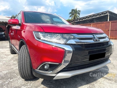 Used 2016/2017 Mitsubishi Outlander 2.4 (A) , FREE 1 YEAR WARRANTY , SERVICE ON TIME , POWER BOOT , SUNROOF , 7 SEATER ** 1 OWNER , TIPTOP ** - Cars for sale
