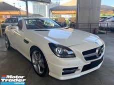 2015 mercedes-benz slk slk200 amg 2.0 convertible m274 engine 9-g tronic red interior unregister recon sst inclusive loan available