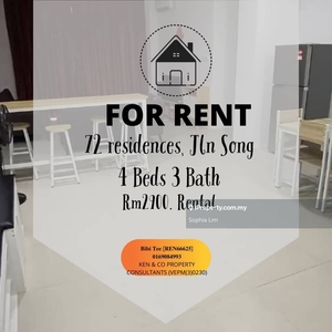 For Rent 72 residences Jalan Song Kuching