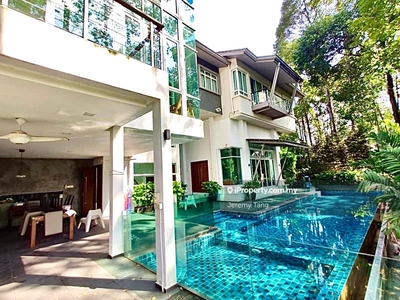 Surrounded By Lush Greenery, Double Volume Ceiling And Massive Pool