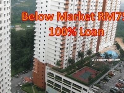 100% Loan;Below Market 75k; Cheap 850sq.ft Flora Damansara