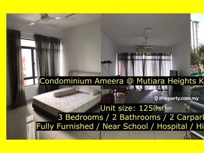 2 Carpark/ Fully Furnished/ Condominium/ Mutiara Heights/ Kajang