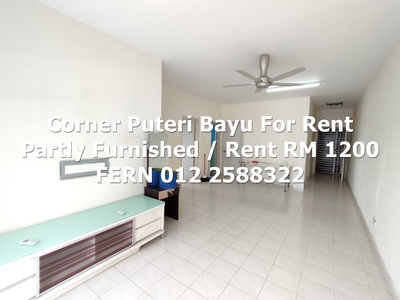 Corner Unit Puteri Bayu Bandar Puteri Puchong For Rent