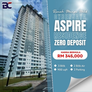 Cyberjaya Aspire Residence zero deposit