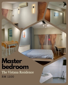 Fully Furnished Co-Living Master Bedroom @ The Vistana Residences, Titiwangsa, KL