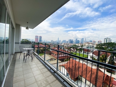 Fully Furnished KLCC View with Huge Balcony, One Jelatek Condominium, Setiawangsa
