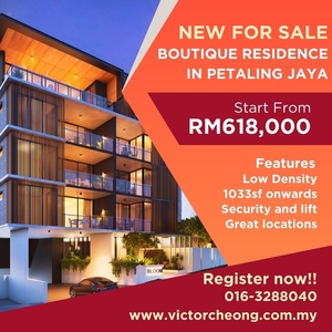 New Launch Boutique Residence in PJ