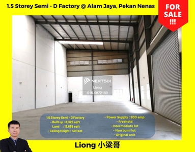 Pekan Nanas Pekan Nenas Alam Jaya Business Park 1.5 Storey Semi D Factory