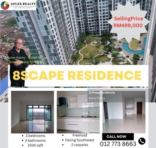 Brand New 8scape Residence @ Taman Sutera for Sell with 2 parkings