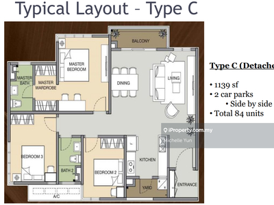 Corner lot,3rooms,facing south,high floor,low density,luxury condo 2cp