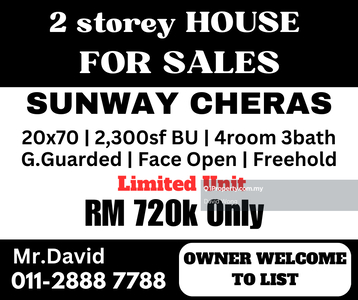 Landed house at Cheras cheaper